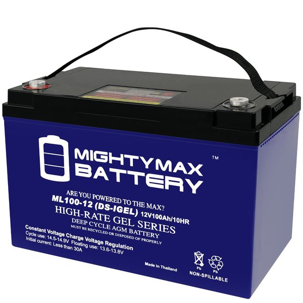 Mighty Max Battery 12V 100AH GEL Replacement Battery for Casil CA121000 MAX3962313
